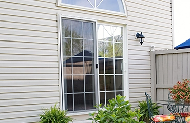 glass sliding patio door